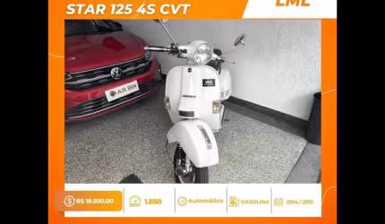 Lml star 125 4s cvt 2015 branca