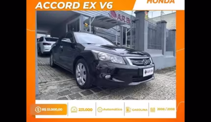 Honda accord ex v6 2008 preto