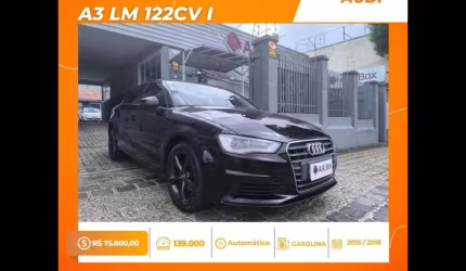 Audi a3 lm 122cv i 2016 tfsi preto