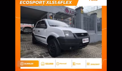 Ford ecosport xls1.6flex 2007 branca com dh sem ar cond