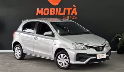 Toyota etios xs 1.5 flex 16v 5p aut.  - prata - 2017/2018