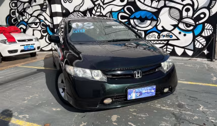 Honda civic lxs 1.8 flex 2008 - baixo km - automático!