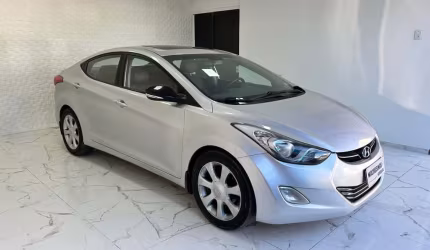 Hyundai elantra gls 1.8 automático com teto solar - prata - 2012/2013