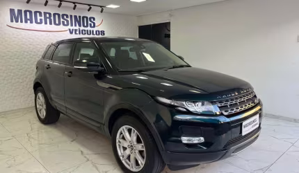 Land rover range rover evoque pure  2.0 aut. apenas 50.000km - verde - 2012/2013