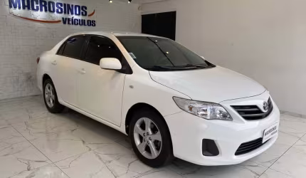 Toyota corolla 1.8 flex automático - branca - 2014/2014