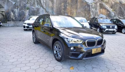 Bmw x1 2.0 sdrive 20i turbo at  - preta - 2017/2017