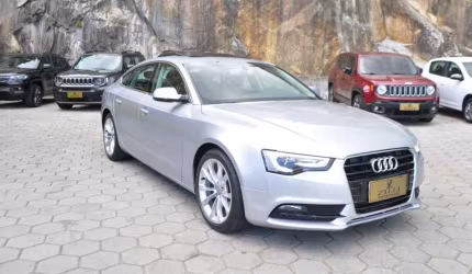 Audi a5 sportback ambiente 1.8 tfsi at  - prata - 2015/2016