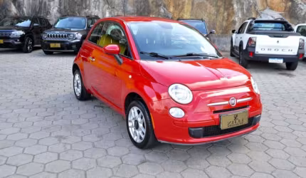 Fiat 500 cult 1.4 dualogic - vermelha - 2014/2015