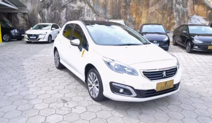 Peugeot 308 roland garros 1.6 thp at   - branca - 2017/2018