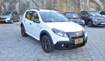 Renault sandero stepway 1.6 tweed at - branca - 2013/2014