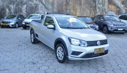 Volkswagen saveiro trendline 1.6 mt  - prata - 2019/2020