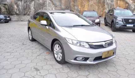 Honda civic lxr 2.0 at  - cinza - 2013/2014