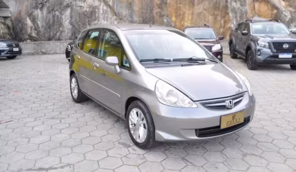 Honda fit lxl 1.4 at - cinza - 2007/2008
