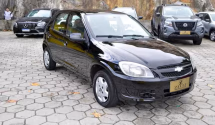 Chevrolet celta lt 1.0 mt  - preta - 2012/2013