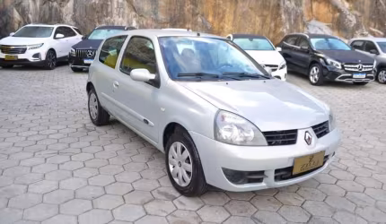 Renault clio campus 1.0 mt - prata - 2008/2009