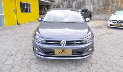 Volkswagen polo highline 200 tsi 1.0 at - cinza - 2019/2020