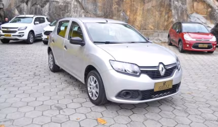 Renault sandero authentique 1.0 mt  - prata - 2017/2018