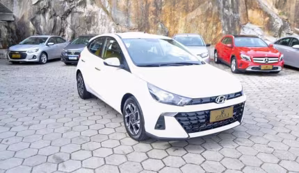 Hyundai hb20 platinum 1.0 turbo at  - branca - 2023/2024