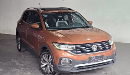 Vw/ t-cross highline 1.4 tsi baixo km unico dono aceito trocas e financio - 2020