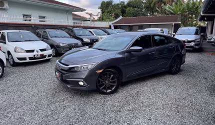 Honda civic sedan exl 2.0 flex 16v aut.4p  - cinza - 2020/2020