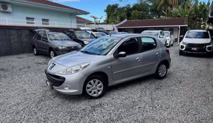 Peugeot 207 xr sport 1.4 flex 8v 5p  - prata - 2009/2010