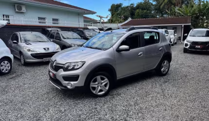 Renault sandero stepway exp. flex 1.6 16v 5p  - prata - 2018/2019