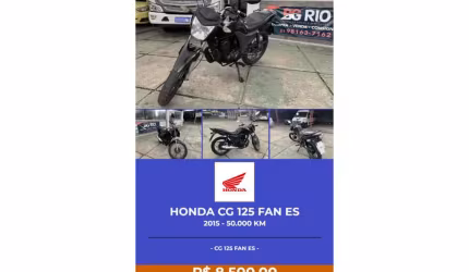 Honda cg 125 fan es 2015
