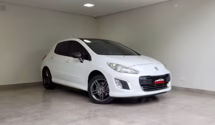 Peugeot 308 feline 2013 automático 1.6 thp teto panorâmico