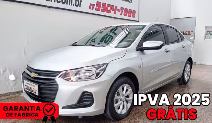 Chevrolet onix plus 1.0 lt tb aut. ipva 2025 total pago