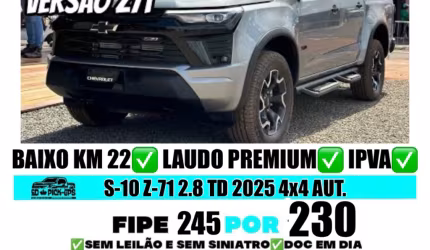 S-10 z-71 2.8 td 2025 4x4 automática