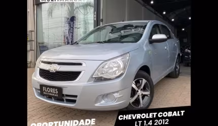 Chevrolet cobalt lt 1.4 8v flexpower/econoflex 4p  - prata - 2011/2012