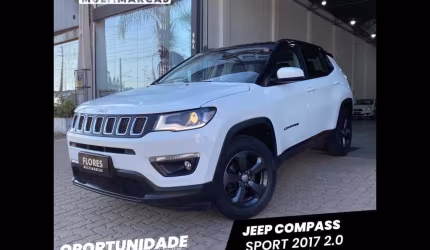 Jeep compass sport 2.0 4x2 flex 16v aut.  - branca - 2017/2017