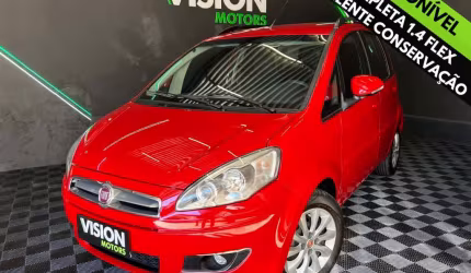 Fiat idea attractive 1.4 fire flex 8v 5p  - vermelha - 2015/2016