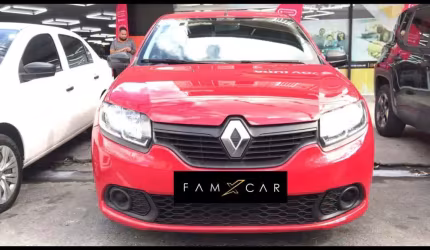 Renault sandero auth 10 - vermelha - 2018/2019