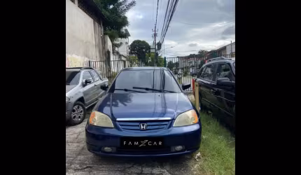 Honda civic lx - azul - 2002/2002
