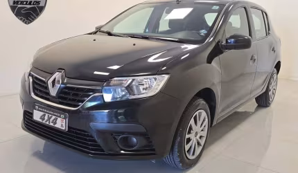 Renault sandero zen flex 1.0 12v 5p mec.  - preta - 2019/2020