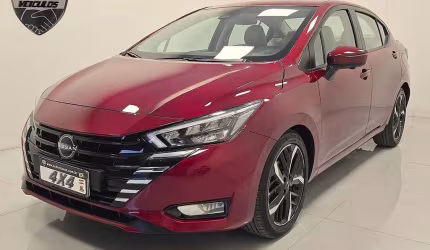 Nissan versa exclusive 1.6 16v flex aut.  - vermelha - 2023/2024