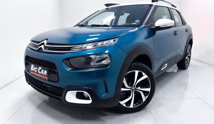 Citroën c4 cactus shine 1.6 turbo flex aut.  - azul - 2019/2019