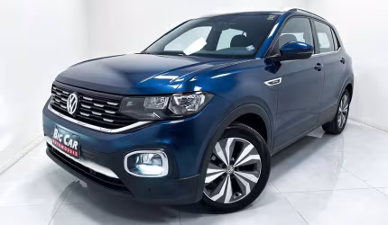 Volkswagen t-cross highline 250 tsi 1.4 flex 16v aut  - azul - 2019/2020