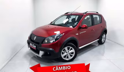 Renault sandero stepway hi-flex 1.6 16v  aut.  - vermelha - 2014/2014