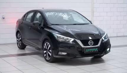 Nissan versa exclusive 1.6 16v flex aut.  - preta - 2021/2022