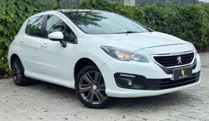 Peugeot 308 allure 2.0 flex 16v 5p mec.  - branca - 2015/2016