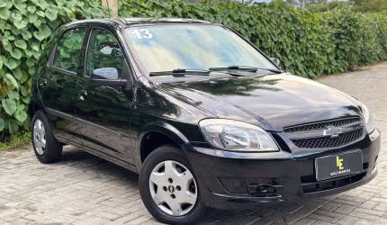 Chevrolet celta spirit/ lt 1.0 mpfi 8v flexp. 5p  - preta - 2012/2013