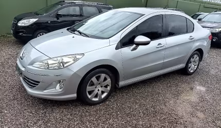 408 allure aut 2012 prata todo original 105mkm