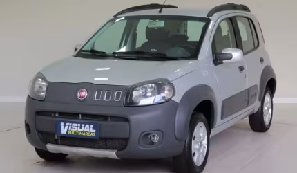 Fiat uno way 1.0 flex manual - 2014 - prata