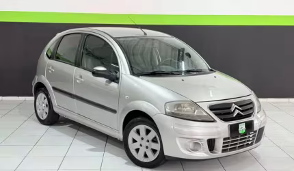 Citroën c3 glx 1.4/ glx sonora 1.4 flex 8v 5p  - prata - 2011/2012