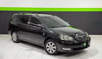 Toyota corolla fielder sw 1.8/1.8 xei flex aut.  - preta - 2007/2008