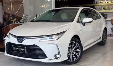 Toyota corolla 1.8 altis premium - branca - 2020/2020