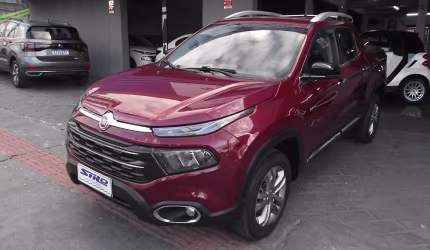 Fiat toro volcano 2.4 automático + borboleta flex 2019/2020 vermelho