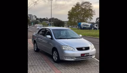 Toyota corolla se-g 1.8/1.8 flex 16v aut.  - prata - 2003/2003